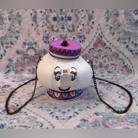 Loungefly Disney Beauty & The Beast Mrs. Potts Figural Crossbody RARE HTF - Picture 1 of 13